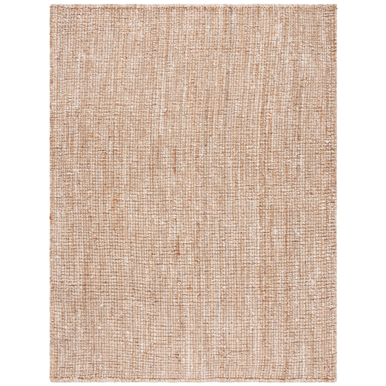 Natural Ivory Hand-Knotted Jute 8' x 10' Rug
