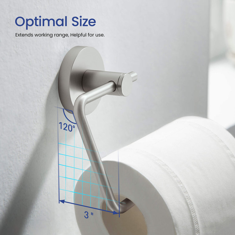 Brushed Nickel Circular 4-Piece Bathroom Hardware Set