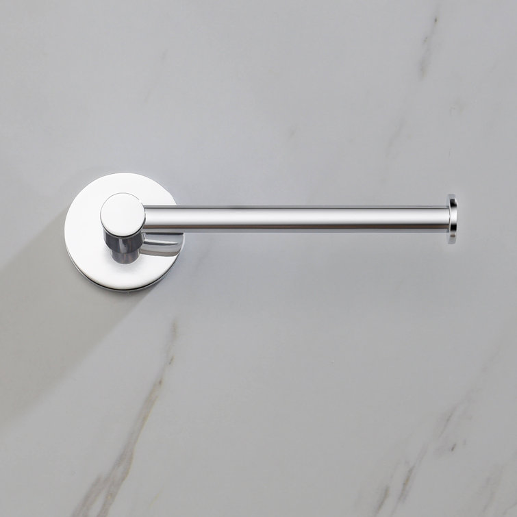 Chrome Circular 4-Piece Modern Bathroom Hardware Set