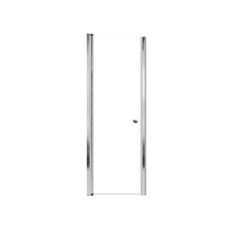 Lyna 24 x 70 Polished Chrome Frameless Pivot Shower Door