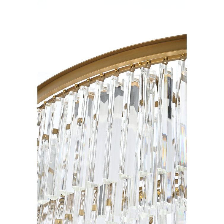Sydney Satin Gold 58-Light Crystal Chandelier