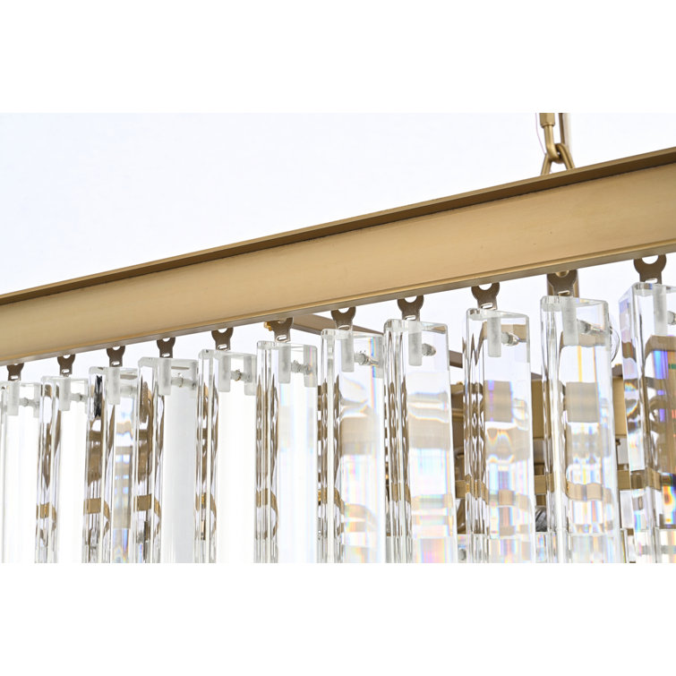 Satin Gold 21-Light Royal Cut Crystal Tiered Chandelier
