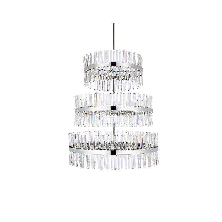 Serephina Chrome Crystal 46-Light Modern Chandelier