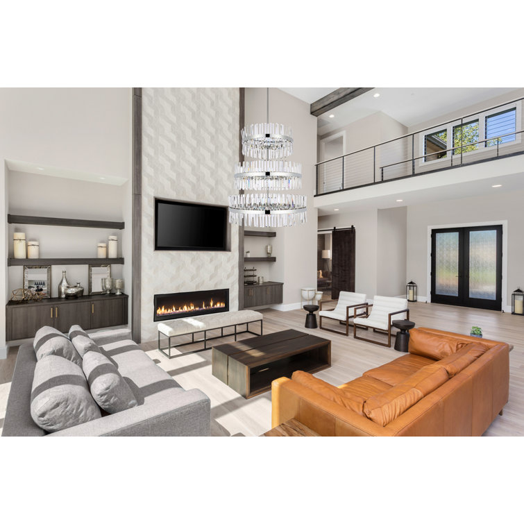 Serephina Chrome Crystal 46-Light Modern Chandelier