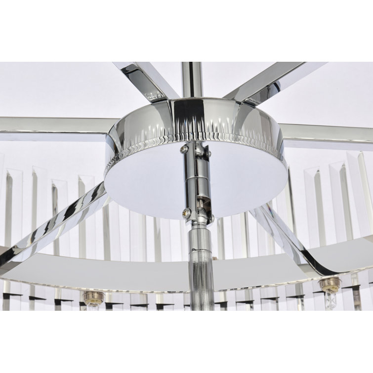 Serephina Chrome Crystal 46-Light Modern Chandelier