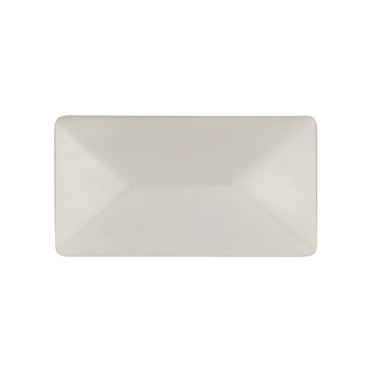 Satin Nickel Rectangular Traditional Cabinet Knob 10-Pack