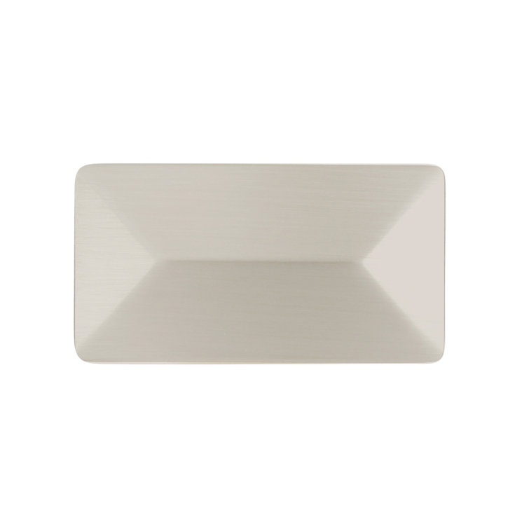 Satin Nickel Rectangular Traditional Cabinet Knob 10-Pack