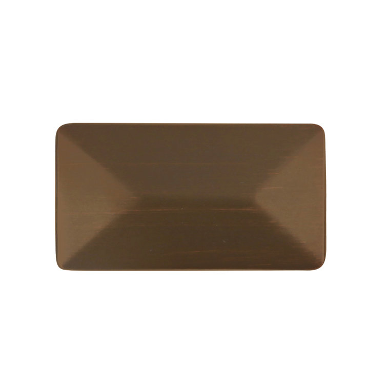 Satin Nickel Rectangular Traditional Cabinet Knob 10-Pack