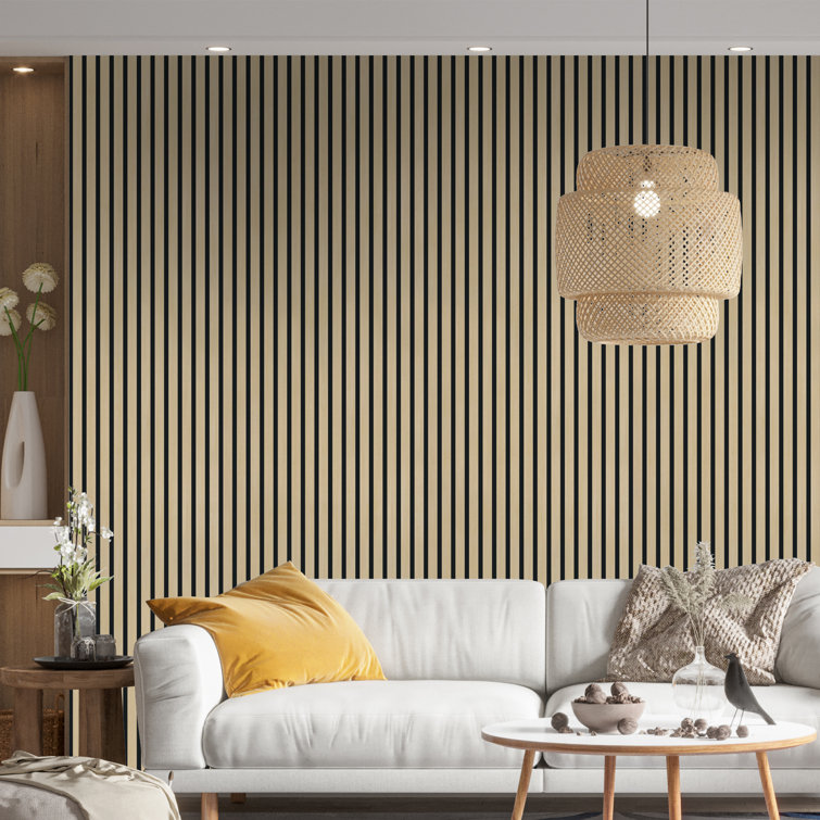 Natural Oak 3D Acoustic Wood Slat Wall Paneling