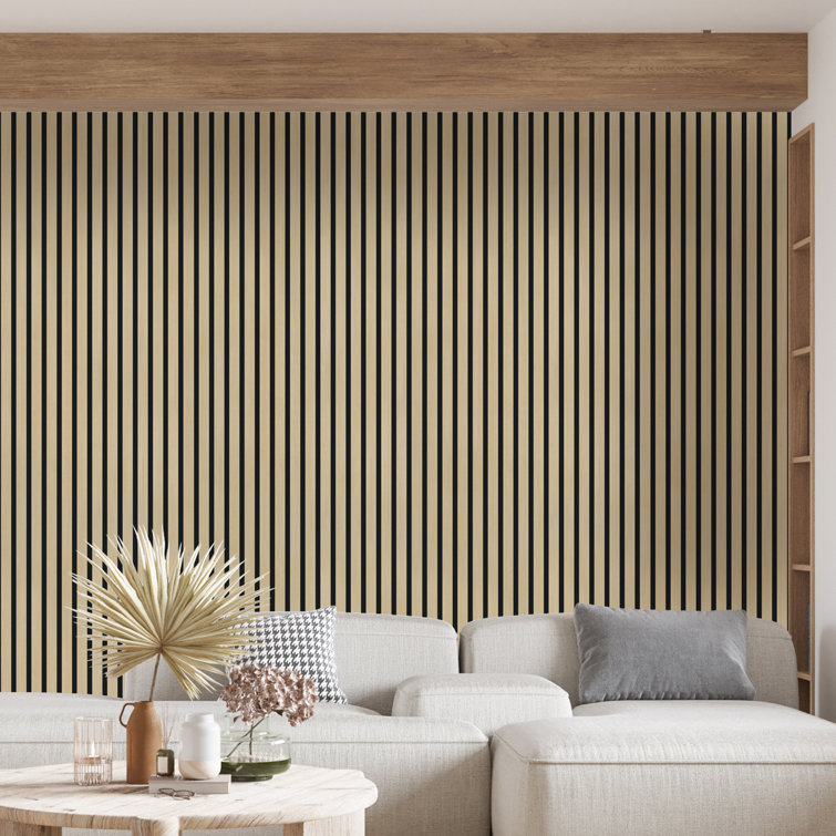 Natural Oak 3D Acoustic Wood Slat Wall Paneling