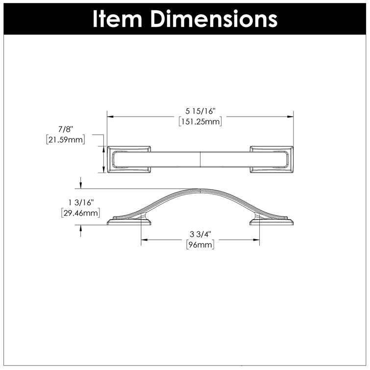 Satin Nickel Brushed Cabinet Pulls with Mounting Hardware, 10-Pack