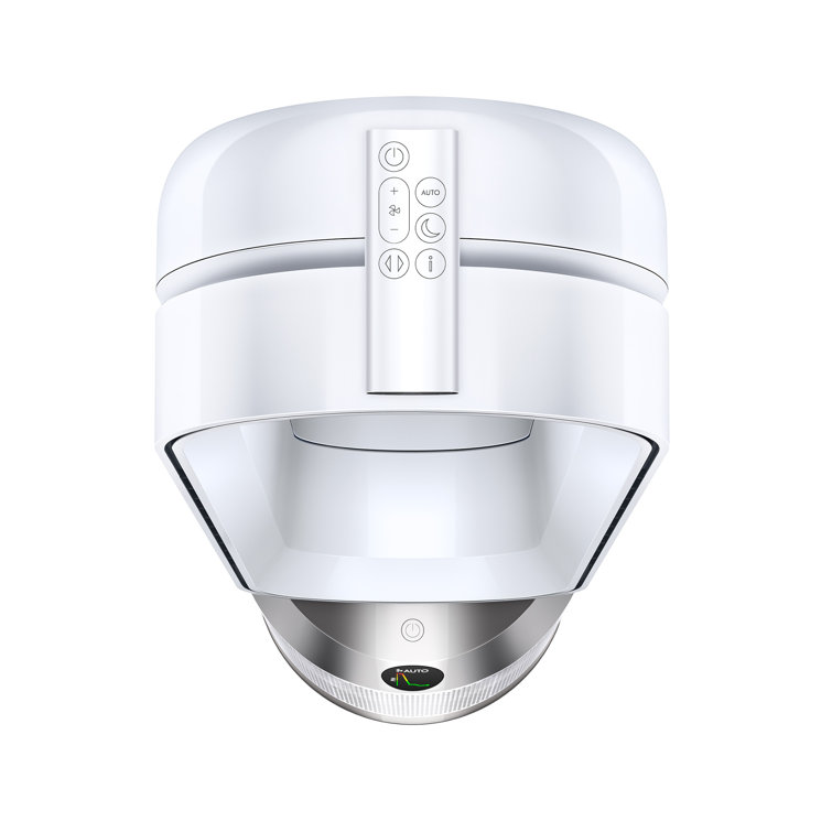 White HEPA Air Purifier and Fan with Odor Absorbing Filter