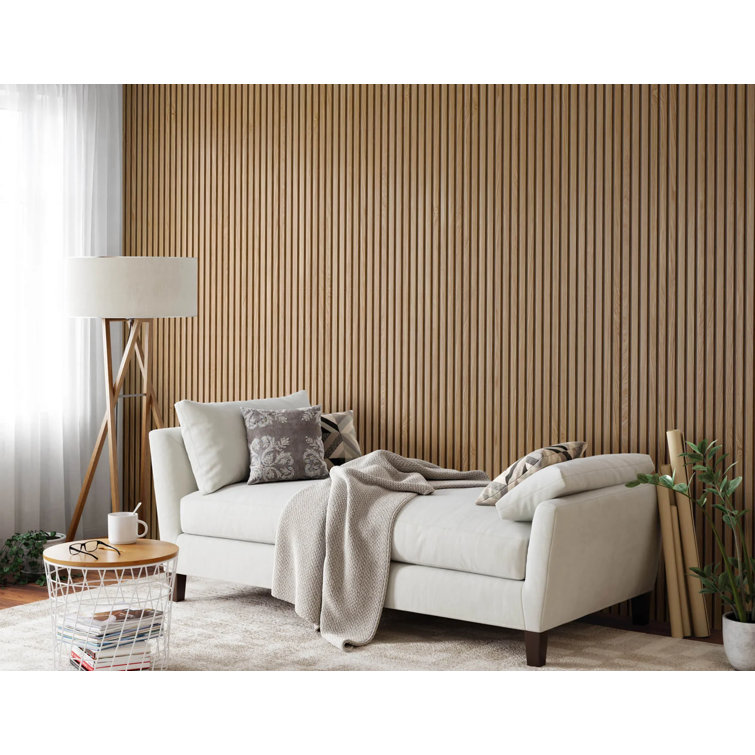 Natural Oak 3D Acoustic Wood Slat Wall Paneling