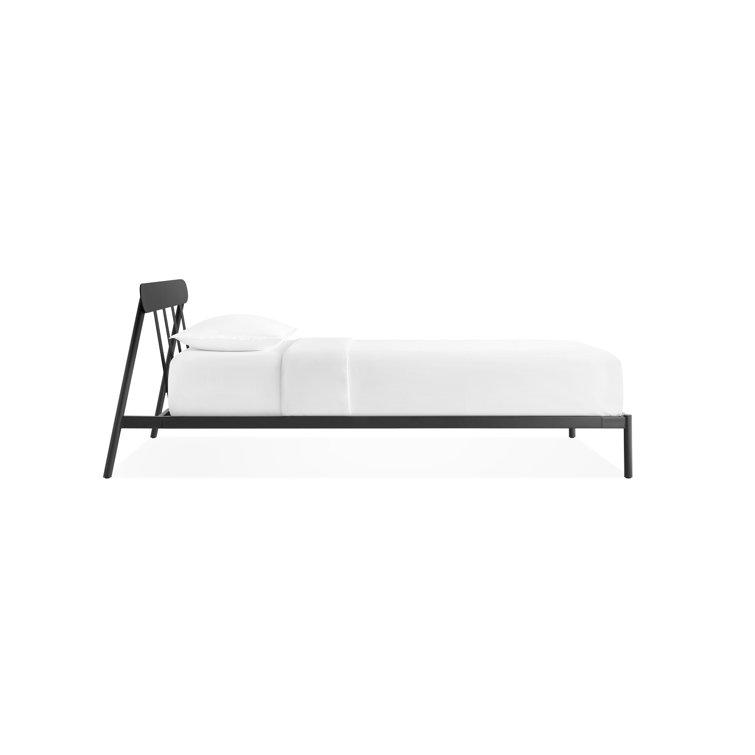 Oblivion Twin Black Wood Frame Bed
