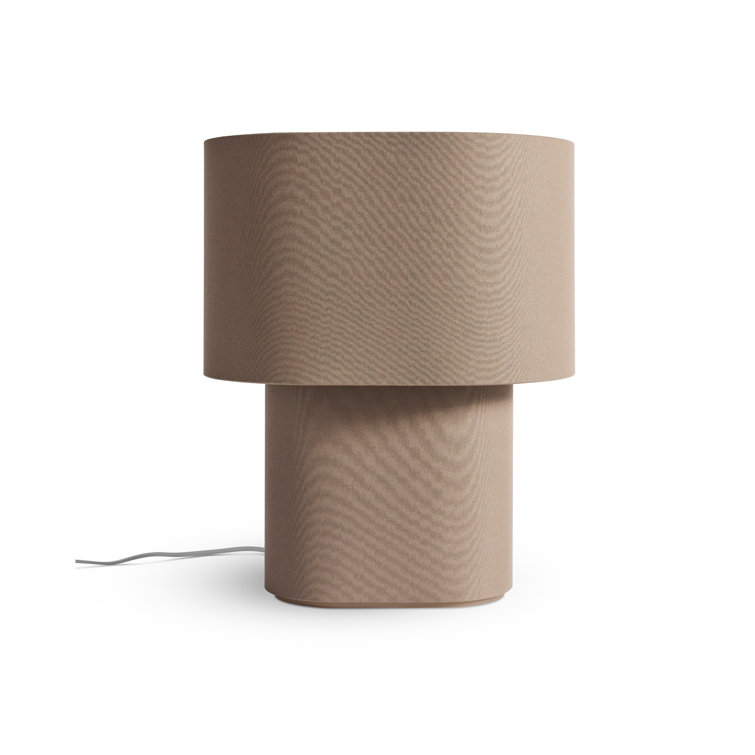 Dark Olive Fabric Modern Table Lamp