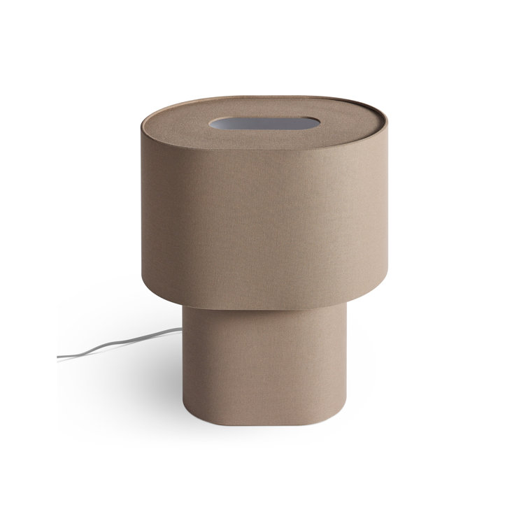 Dark Olive Fabric Modern Table Lamp