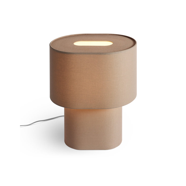 Dark Olive Fabric Modern Table Lamp