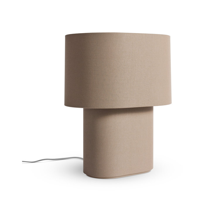 Dark Olive Fabric Modern Table Lamp