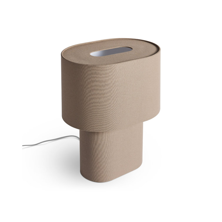 Dark Olive Fabric Modern Table Lamp