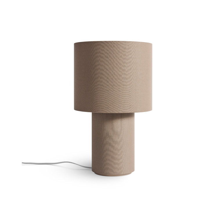 Dark Olive Fabric Modern Table Lamp