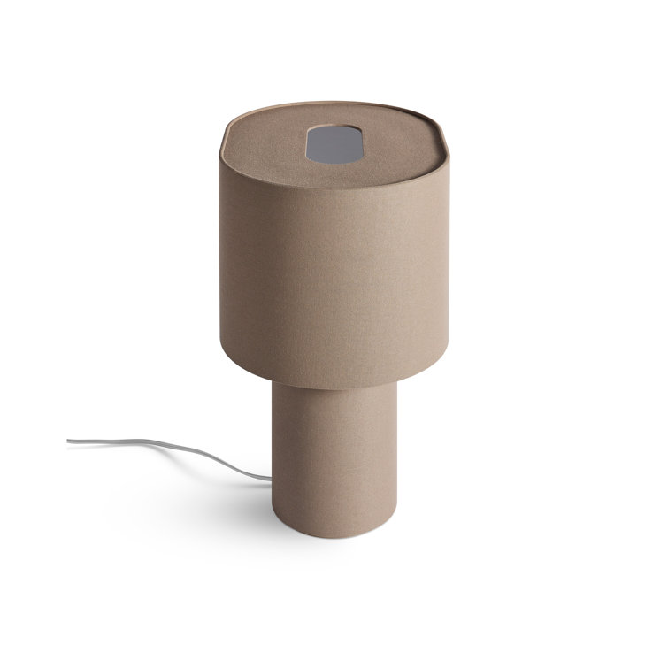 Dark Olive Fabric Modern Table Lamp