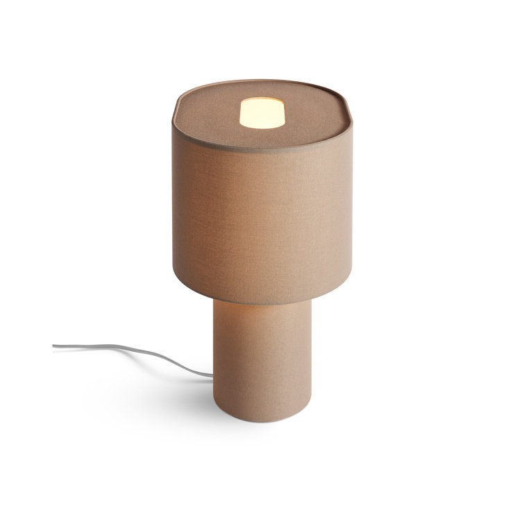 Dark Olive Fabric Modern Table Lamp
