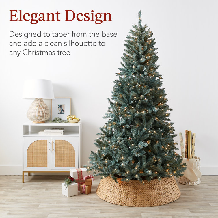 Natural Woven Hyacinth Christmas Tree Collar