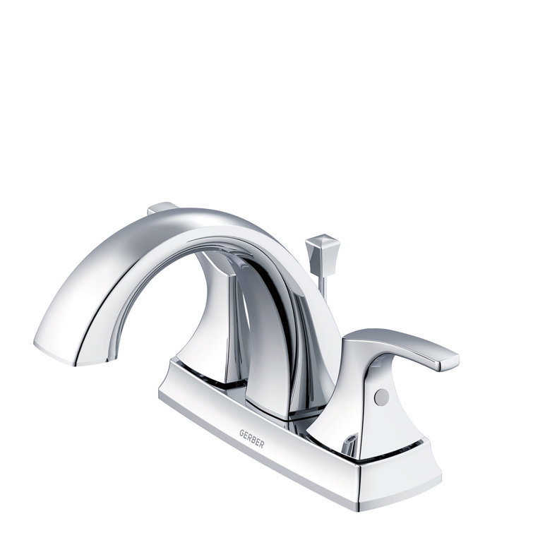 Vaughn Chrome Centerset Bathroom Faucet with Metal Pop-Up Drain