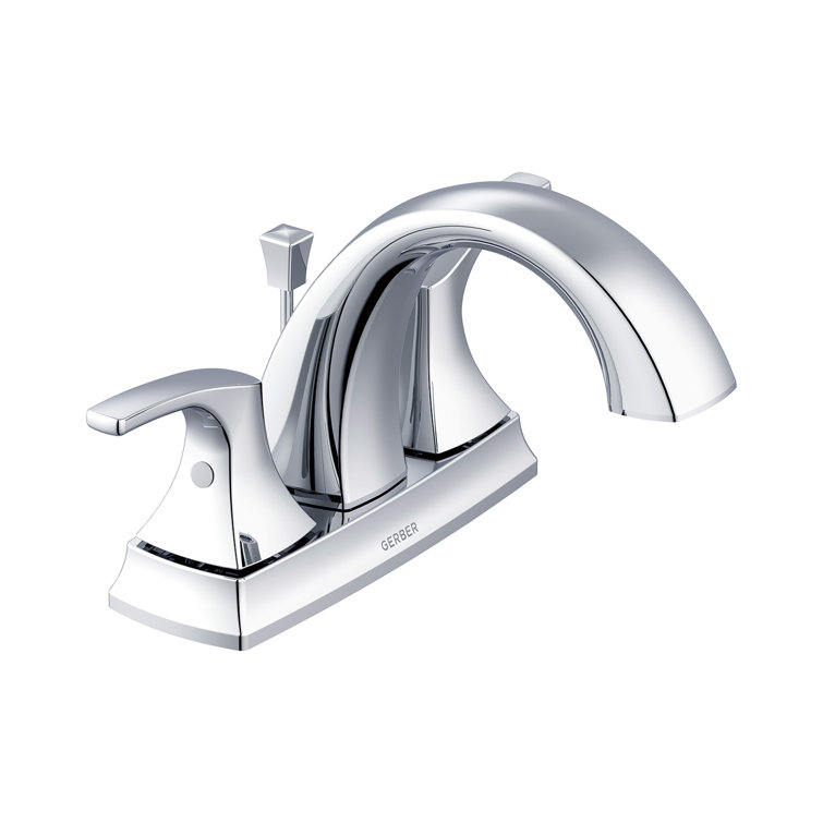 Vaughn Chrome Centerset Bathroom Faucet with Metal Pop-Up Drain