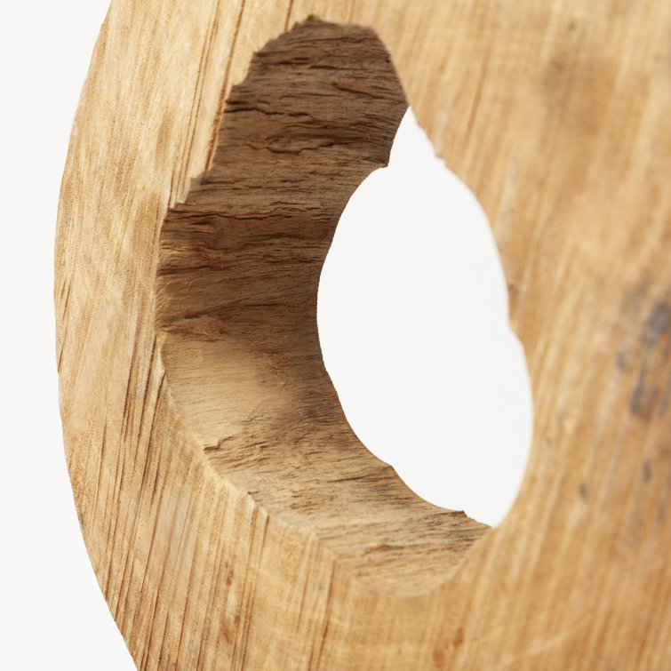 Ironwood Indian Mango Wood Cross Section Decorative Object