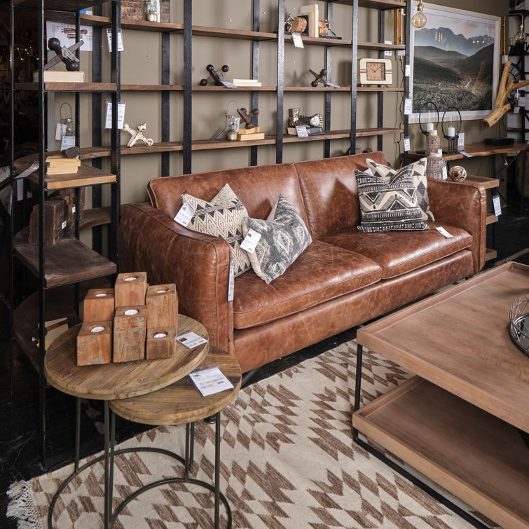 Rustic Honey Brown Wood Block Candelabra