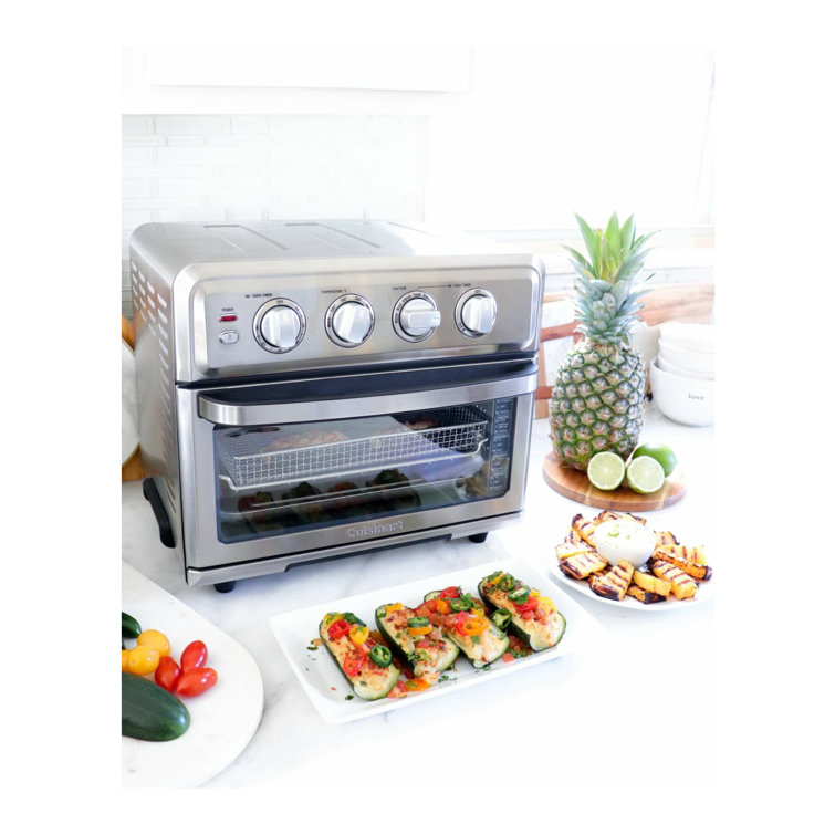Compact Stainless Steel Air Fryer Toaster Oven with Grill