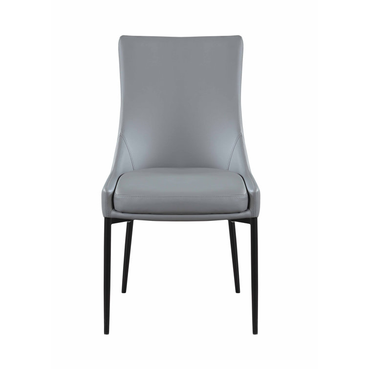 White Stone Top Extendable Dining Table with 4 Gray Upholstered Chairs