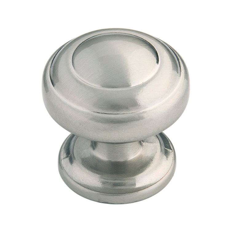 Satin Nickel Round Mushroom Cabinet Knobs 10-Pack
