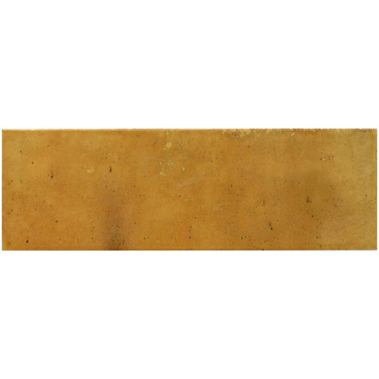 Honey Orange Glossy Ceramic Subway Wall and Floor Tile