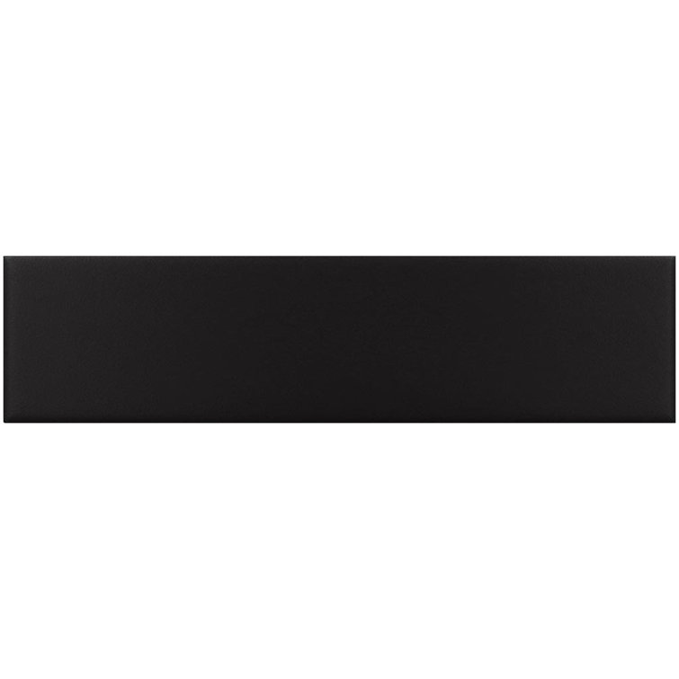 Matte Black Ceramic Subway Wall and Floor Tile