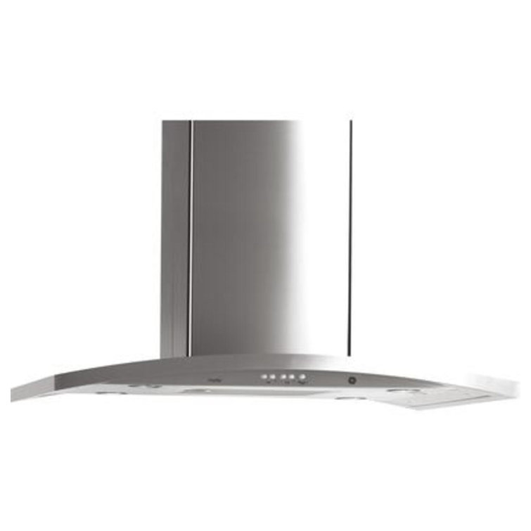 36'' Stainless Steel Convertible Island-Mount Chimney Hood