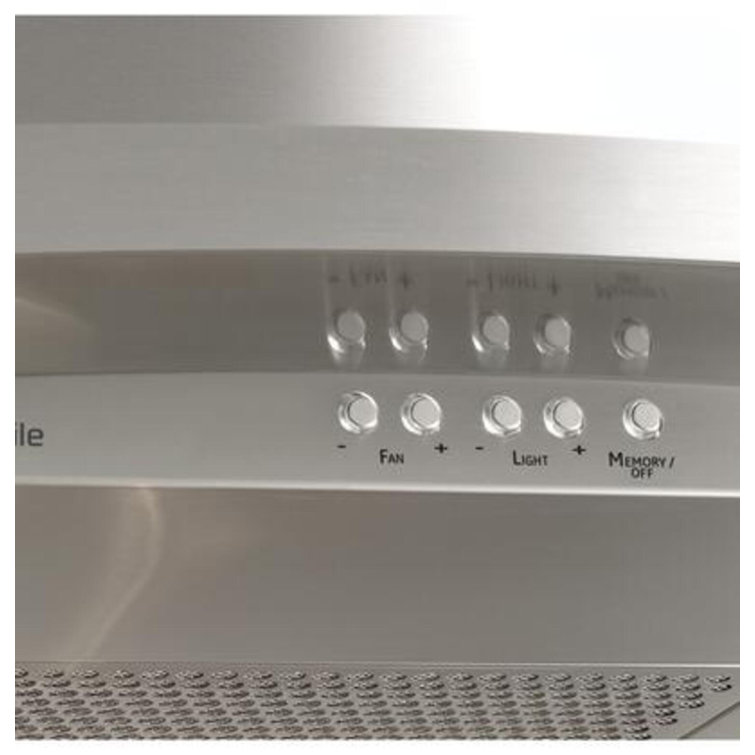 36'' Stainless Steel Convertible Island-Mount Chimney Hood