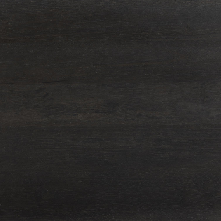 Black Parawood Media Console with Cabinet