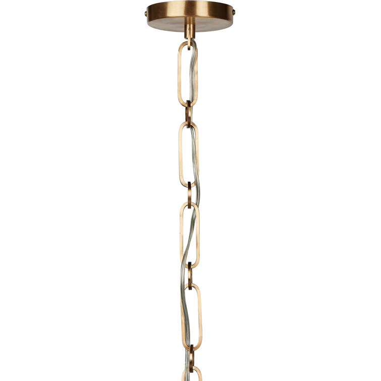 Black and Brass Aluminum Cone Pendant Light
