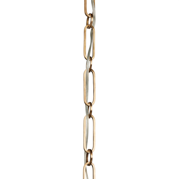 Black and Brass Aluminum Cone Pendant Light
