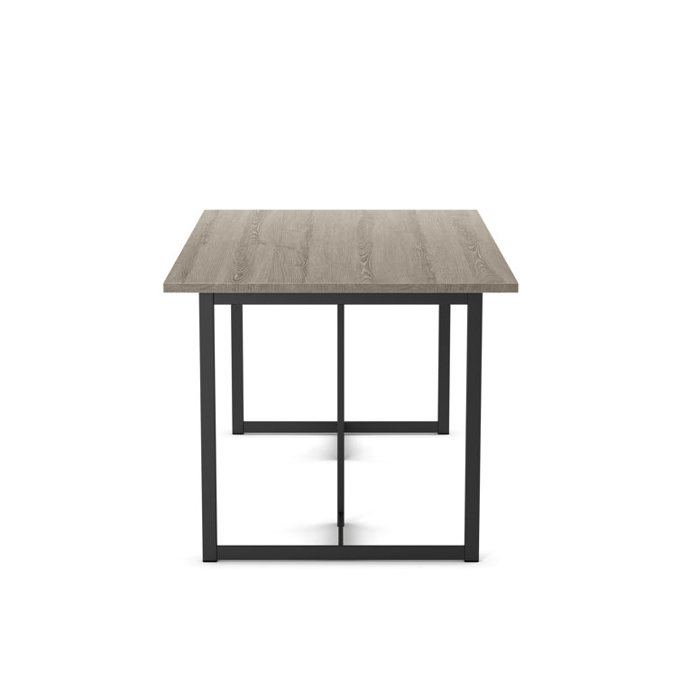 Mindy 5-Piece Brown Laminate Dining Set with Black Frame