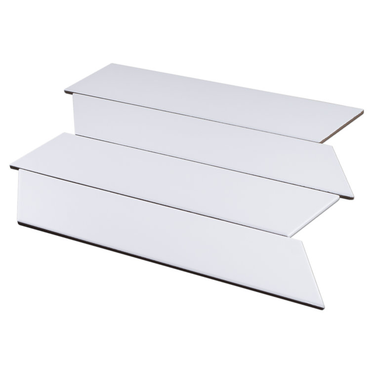 Elegance White Chevron Matte Porcelain Floor and Wall Tile