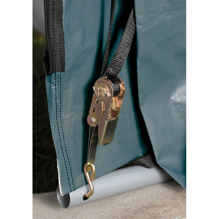 ShelterCoat 11'x16' Peak-Style Portable Green Polyethylene Garage