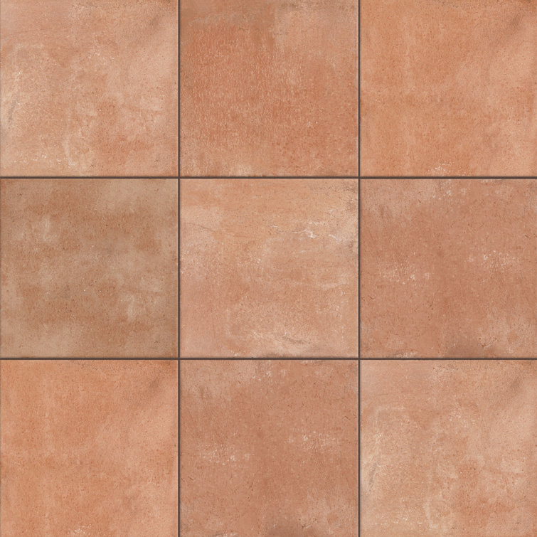 Manises 13" x 13" Matte Brown Porcelain Floor and Wall Tile