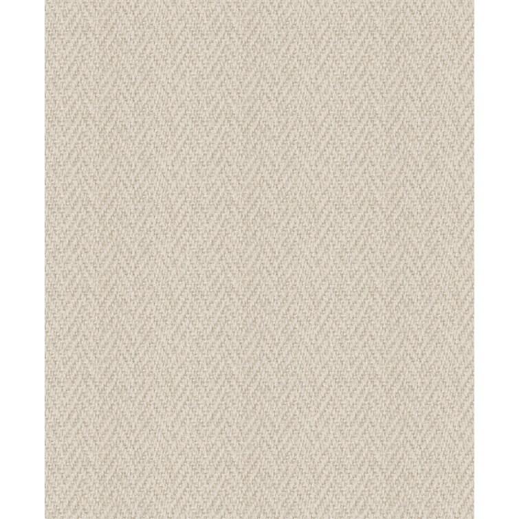Beige Rattan Texture Non-Pasted Washable Wallpaper Roll