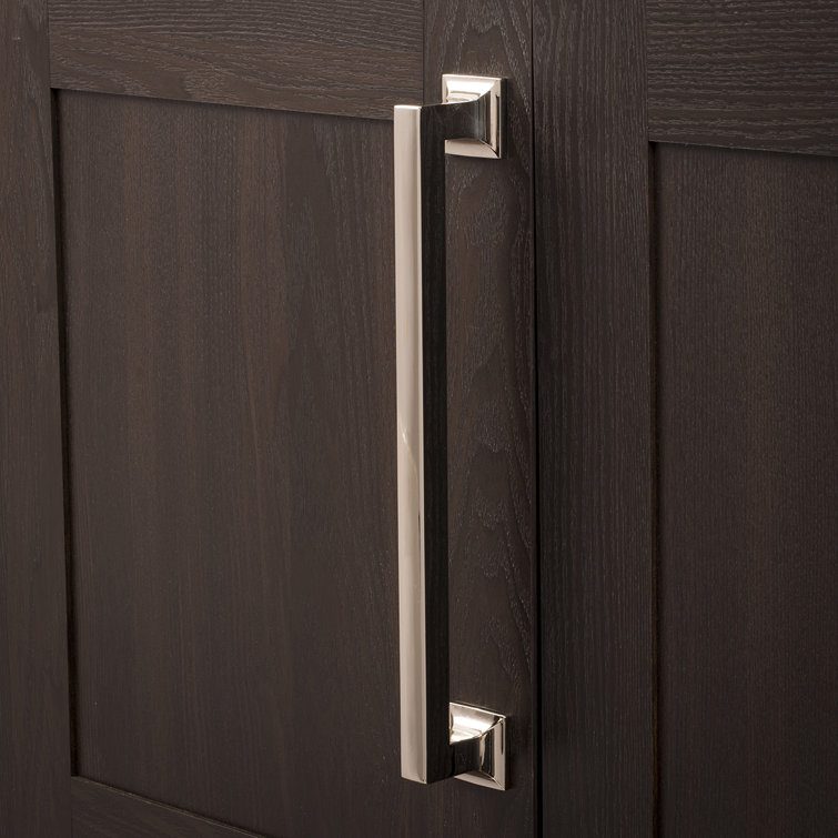 Polished Nickel 18-Inch Modern Appliance Pull with Mounting Hardware