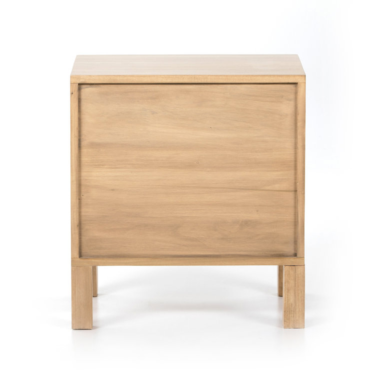 Dry Wash Poplar 1-Drawer Contemporary Nightstand