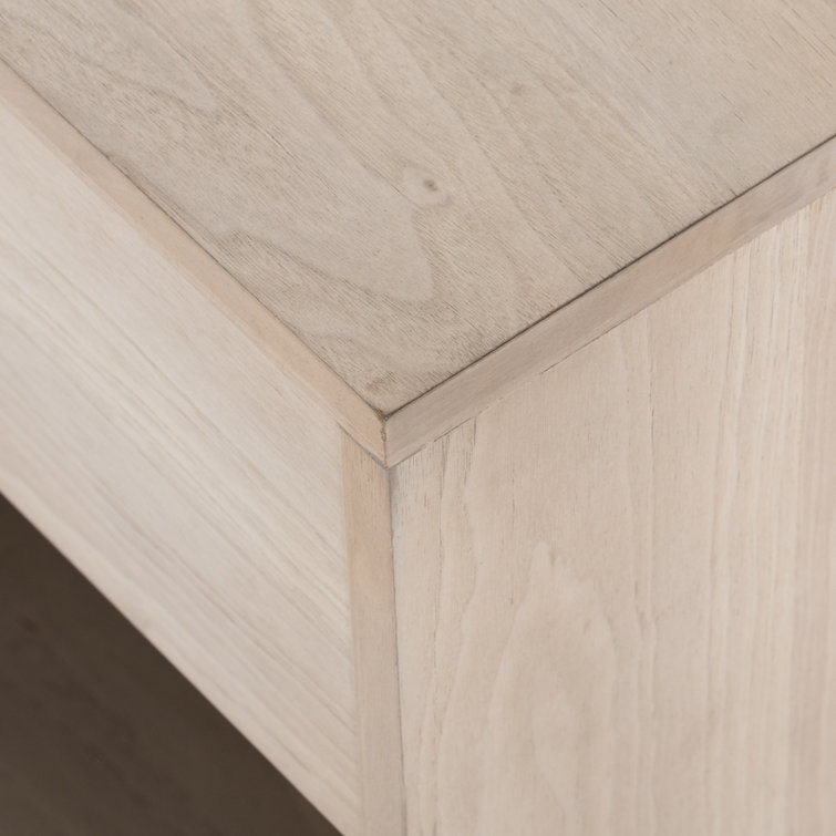Ashen Walnut and Mahogany 24" Modern Nightstand with Drawer and Shelf