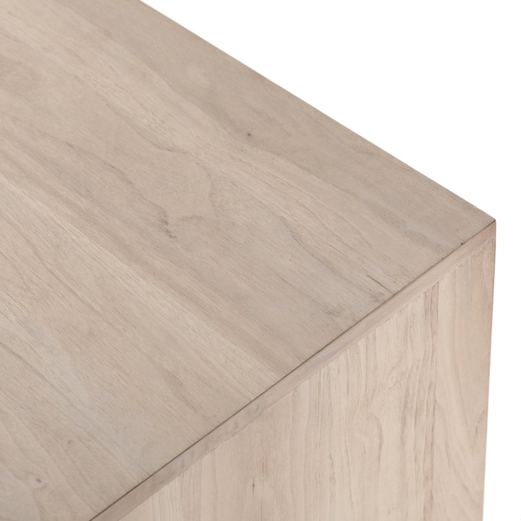 Ashen Walnut and Mahogany 24" Modern Nightstand with Drawer and Shelf